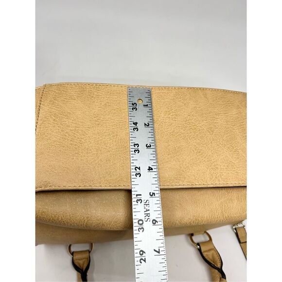 Sole Society Satchel Crossbody Bag Women's 11.5"x14"x6" Faux Leather Pebbled - Picture 4 of 9